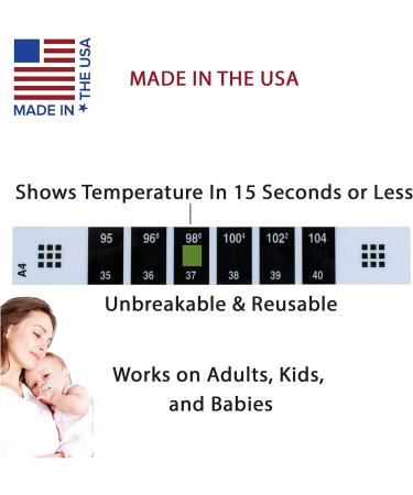 Apex Temp-Quik Forehead Strip Thermometer | Fast & Accurate Digital Temperature Reading - Buy Online on SooperMarket.com