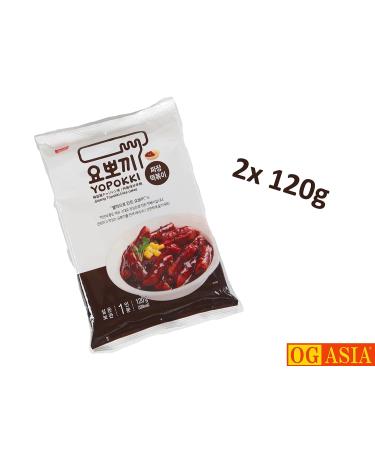 Yopokki Jjajang Rice Cake Double Pack - Korean Tteokbokki Instant Pouch - 240g | OG Asia - Buy Online on SooperMarket.com
