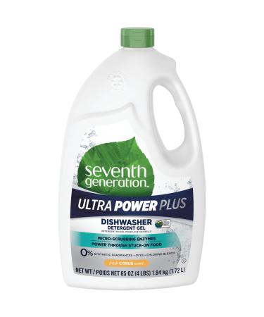 Seventh Generation Ultra Power Plus Natural Auto Dish Gel Fresh Scent 65 Ounce (Pack of 6) 65 Ounce (Pack of 6) Fresh