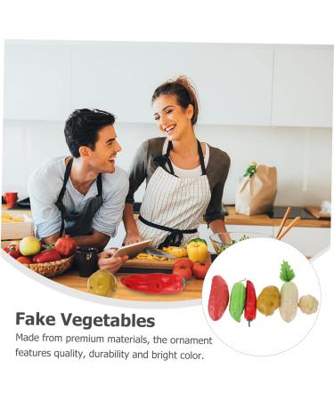 Cabilock 12 Pcs Simulated Vegetable Model Plants Decor Kid Vegetable Toys Fidget Toy for Kids Fake Vegetable Models Kids Decor Kids Toys Home Decor Simulation Fruit Decors Carrot Foam Chili Colorfulx2pcs 14X5.5X5.5CMx2pcs - Buy Online on SooperMarket.com
