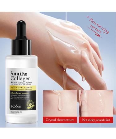 Snail Oil Snail Face Serum Snail Mucin Essence Snail Mucin Face Cream for Anti Wrinkle Hydrating Hyaluronic Acid Serum Niacinamide Serum Moisturzing Body Face Oils and Serums - Buy Online on SooperMarket.com