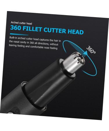 Beavorty Electric Nose Hair Trimmer for Men - Compact 1pc Face Shaver | Best Men's Electric Razors (Black 13x1.6cm) - International Shipping - Buy Online on SooperMarket.com