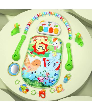 CUTE STONE Baby Gym Play Mat with Kick and Play Piano - Musical Activity Center for Infants and Toddlers - Buy Online on SooperMarket.com