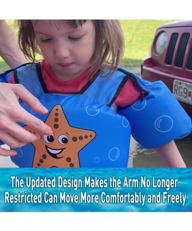JEVDES Swim Vest for Kids 30-50 Lbs - Toddler Boys and Girls Sea Beach Pool Turtle Design - Buy Online on SooperMarket.com