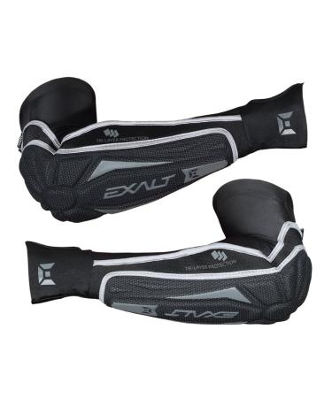 Exalt Paintball T3 Elbow Pads - Black/Grey Large/X-Large