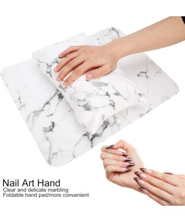 Nail Art Hand Pillow Nail Art Hand Pad Easy To Store Comfortable To Use Beauty Salon Salon Shop for Home Manicure Store white - Buy Online on SooperMarket.com