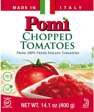 Pomأ¬ Chopped Tomatoes 14.1 oz - 12 Pack | Premium Canned Tomatoes for Cooking - Buy Online on SooperMarket.com