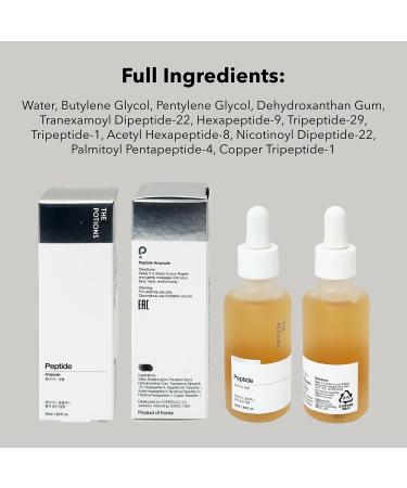 Potions Peptide Ampoule for Face - Collagen Support & Elasticity | Korean Skincare | Cruelty-Free & Hypoallergenic - 50ml - Buy Online on SooperMarket.com