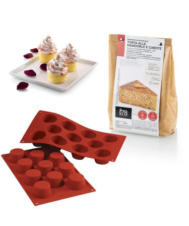 silikomart SF022 Mini Muffin and Mix for Almond and Carrot Cake