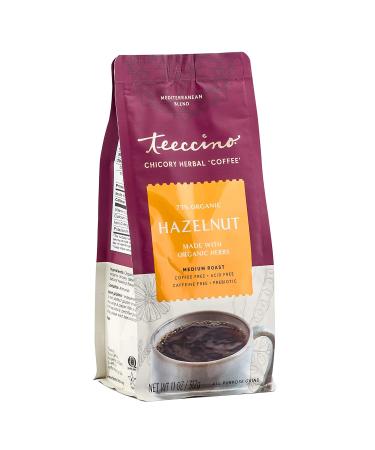 Teeccino Chicory Herbal Coffee Medium Roast Caffeine Free Hazelnut 11 oz (312 g) - Buy Online on SooperMarket.com