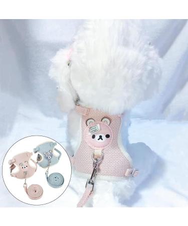 2 Pcs Adjustable Rabbit Leash Rabbit Accessories Rabbit Leash Small Dog Harnesses Adjustable Soft Padded Pet Vest Harness and Lead Set for Bunny Puppy Kitten and Other Small Animals (Pink Blue) - Buy Online on SooperMarket.com