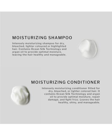 Sachajuan Moisturizing Shampoo & Conditioner Set - Ocean Silk Technology Argan Oil Heat Protectant for Moisture & Frizz Control - 8.4 oz (Set of 2) - International Shipping Available - Buy Online on SooperMarket.com