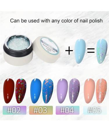 Top Coat Gel Nail Polish Clear Nail Polish Top Coat Nail Polish High Gloss Shiny Long Lasting Gel for Clear Nail Gel and Acrylic Nails for Home DIY and Nail Salon (4) - Buy Online on SooperMarket.com