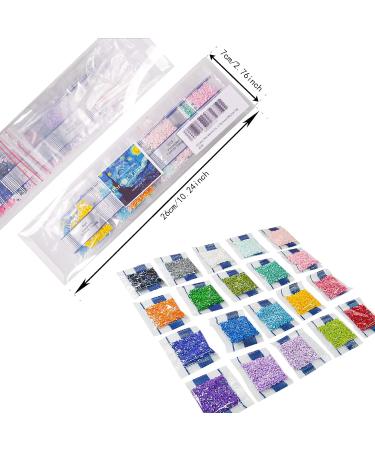 AB Diamond Painting Beads 5D Accessories - 20 Colors Round Drills & Rhinestones for Craft - 2.8MM/20000PCS - Buy Online on SooperMarket.com
