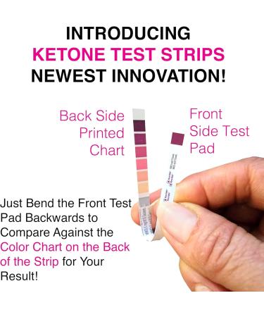 Nurse Hatty - 150 Ketone Test Strips w Built-in Color Chart Free Keto Guide eBook & Free App - Made-in-The-USA - Urine Test for Ketogenic Ketosis Low Carb Atkins & Paleo Diets - Extra Long Strips 150 count (Pack of 1) - Buy Online on SooperMarket.com