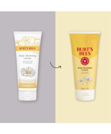 Burt's Bees Deep Cleansing Cream - 98.9% Natural Soap Bark & Chamomile 6oz | Shop Internationally - Buy Online on SooperMarket.com