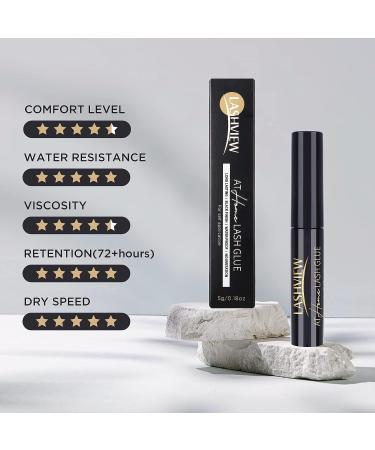 LASHVIEW Super Strong Hold Cluster Lash Glue | 72 Hours Long Lasting & Waterproof | Fast Drying & Non-Irritating - Buy Online on SooperMarket.com