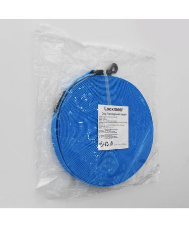 Looxmeer 7m Neon Blue Dog Tow Line - Robust Training Line with Storage Bag | International Shipping Available - Buy Online on SooperMarket.com