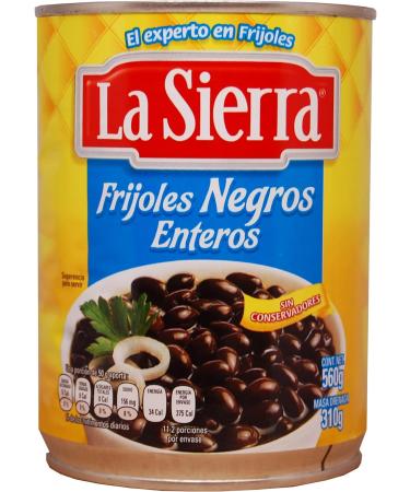 La Sierra Black Whole Beans 12x560g Case/Mexican Frijoles Black Beans Canned Beans Whole Cooked Black Turtle Beans - Buy Online on SooperMarket.com