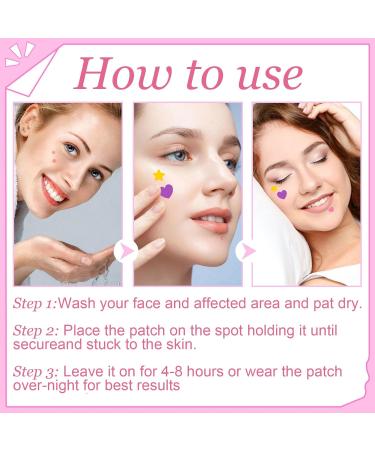 156 PCS Star-Shaped Pimple Patch Set - Hydrocolloid with Tea Tree Oil & Salicylic Acid - Waterproof Suitable for All Skin Types - Pink & Green - Buy Online on SooperMarket.com