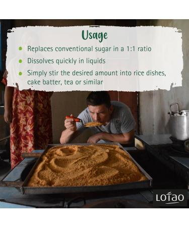 Lotao Organic Coconut Sugar - Healthy Natural Sweetener for Baking, Cooking, Coffee, Tea - Vegan, Non GMO, Gluten Free, Paleo - 35 oz - Buy Online on SooperMarket.com