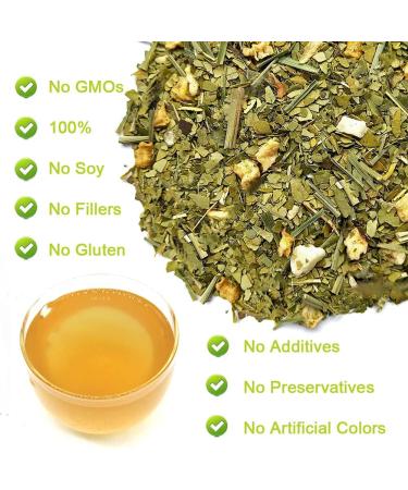 Plant Gift Lemon Yerba Mate Tea Oganic Fruit Herbal Tea All Natural Flavors Loose Apple Pineapple Non GMO Vegan Tea Bags Into Iced Tea & Hot Tea 70G/2.5oz - Buy Online on SooperMarket.com