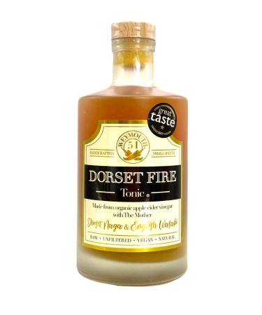 Weymouth 51 Dorset Fire Tonic | Apple Cider Vinegar with Mother| Organic-Raw-Liquid- With Ginger Orange & Wasabi 500ml