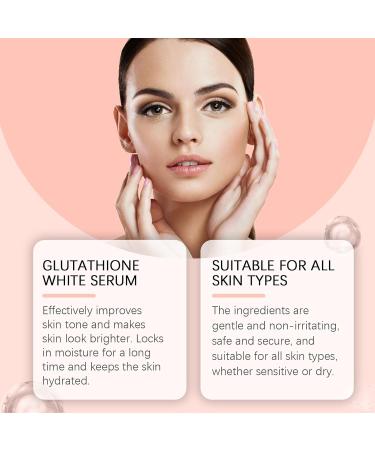 Glutathione Serum with Vitamin C & Kojic Acid Glutathione Face Serum Hydrating Serum Moisturiser Face Women Glutathione Facial Serum Face Care for Reduce Dark Spot Brightening Anti Aging - Buy Online on SooperMarket.com
