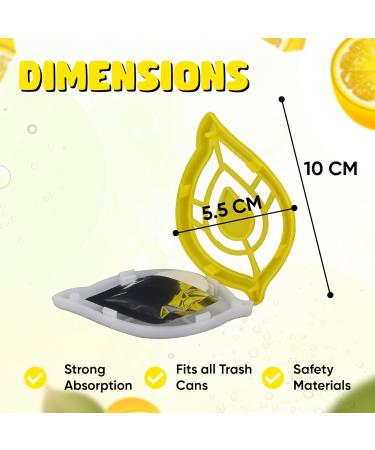 SRV HUB 4-Pack Odorless Trash Can & Air Freshener - Diaper Pail Deodorizer for Small Spaces - Lavender & Lemon Scents - Buy Online on SooperMarket.com