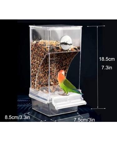 Automatic Bird Feeder No Mess Bird Feeder Bird Cage Feeder Bird Cage Accessories for Parakeet Canary Cockatiel Finch - Buy Online on SooperMarket.com