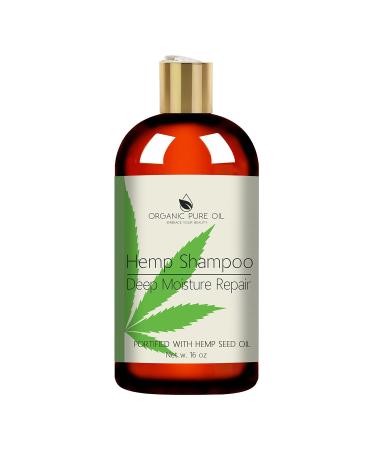 Hemp Hydrating Shampoo & Conditioner Set - 16 oz | Sulfate Free All Natural for Color Treated & Curly Hair | Men & Women - Buy Online on SooperMarket.com