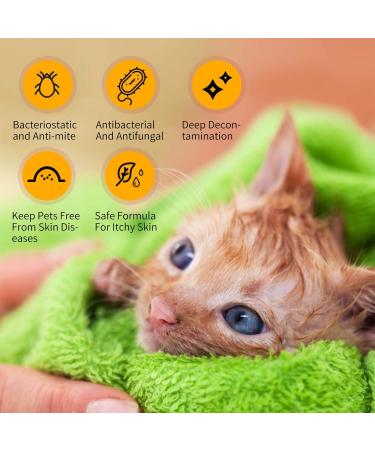 Nobleza Dog & Cat Shampoo | Anti-Itching Anti-Bacterial Sensitive Formula for Puppies & Kittens | 250ml Lemon Grass - Buy Online on SooperMarket.com