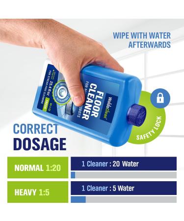 Floor Cleaner for Wiping Robots 750ml Concentrate - for all Wiping & Suction Robots with Wet Function - Buy Online on SooperMarket.com