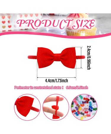 40 Pcs Hair Bows for Girls - Elastic Hair Bands Hair Accessories for Baby Kids Toddler Girls - Buy Online on SooperMarket.com