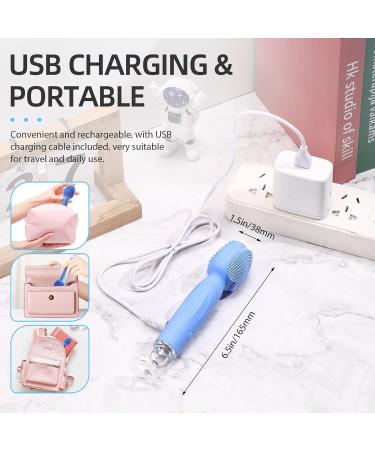 Facial Cleansing Brush - Silicone Face Scrubber for All Skin Types | Waterproof Exfoliating Brush for Men & Women - Shop Now - Buy Online on SooperMarket.com