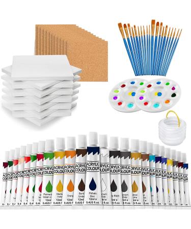 12PCS Ceramic Tiles for Coasters White 4x4 Unglazed DIY Art Craft  Ready-to-Paint Ceramics