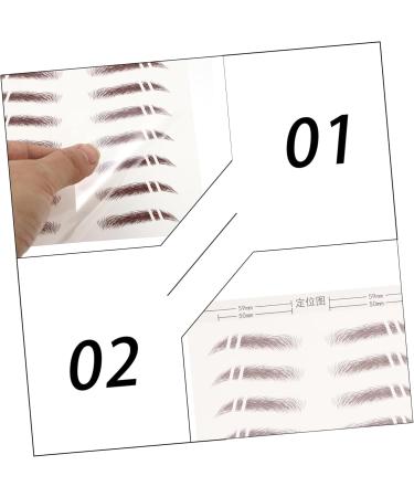 Baluue 36 Pcs Eyebrow Stickers Brow Shaper Makeup Stickers 4d Broken Eyebrows Hair 6 Transfer Paper - Buy Online on SooperMarket.com