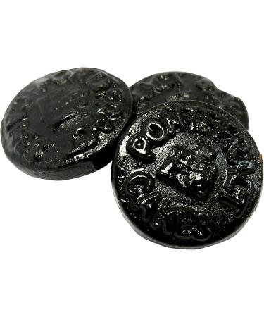 Taveners Pontefract Cakes 500g Stand Up Gift Pouch - Aniseed & Liquorice Flavour Gums - A Popular Traditional Liquorice Sweet - Buy Online on SooperMarket.com