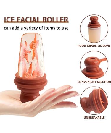 Ice Roller for Face and Eyes - Reusable Silicone Mold Face Ice Roller for Tightens and Shrinks Pores Relief Eye Puffiness Improve Skin Elasticity - Facial Beauty Skin Care Tools Birthday Gifts for Her - Buy Online on SooperMarket.com