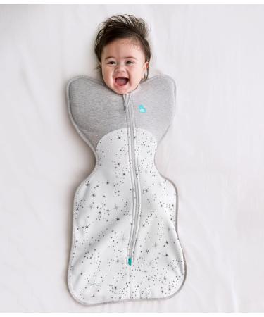 Love To Dream Swaddle UP Baby Sleeping Bag - Self-Soothing Swaddle for Newborns - Longer Sleep & Calm Startle Reflex - All Year Round - Medium (6-8.5kg) - White - North Star - Buy Online on SooperMarket.com