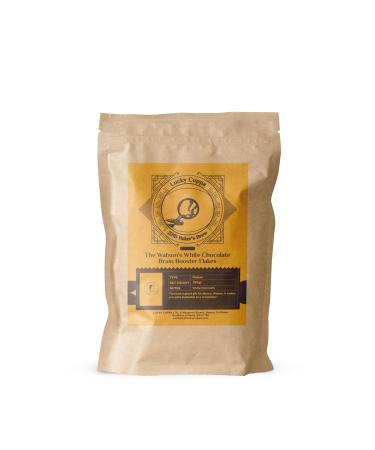 Lucky Cuppa's "221b Bakers Brew" Watson's White Brain Booster Chocolate Flakes - Instant Hot Chocolate - White Hot Chocolate Flakes - Sherlock Holmes Gifts for Hot Chocolate Flakes Lovers - 250g