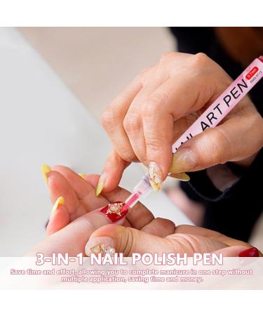 Nails Kit 12 Acrylic Nail Polish Pens with 12 Stylish Hues Waterproof and Quick Drying Professional Brushes Creative Nail Drawing Brush Perfects for Women Home Salon - Buy Online on SooperMarket.com