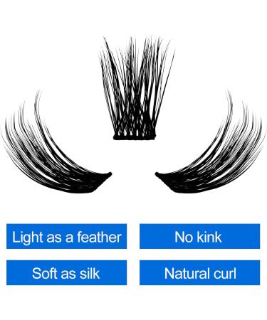 15mm D Curl 0.07mm Individual DIY Eyelash Extension Clusters - Soft and Wispy | Reusable Lash Clusters - FD-D13-0.07-D15 - Buy Online on SooperMarket.com