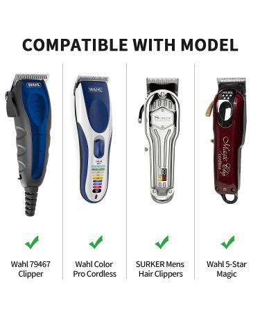 Wahl Hair Clipper Guards Set 1.25-2.5 inch, 6pcs Blue - Compatible with Most Full Size Trimmers - Metal Clip Included - Buy Online on SooperMarket.com