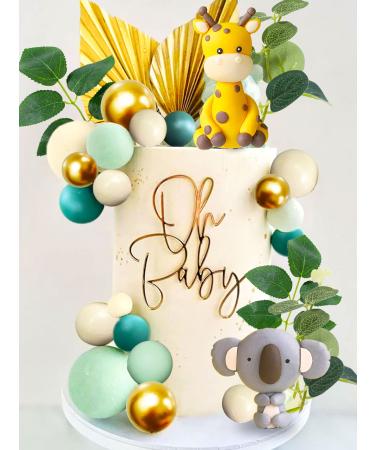JeVenis cake decoration animals cake decoration jungle decoration themed for birthday party children girls baby shower Color1