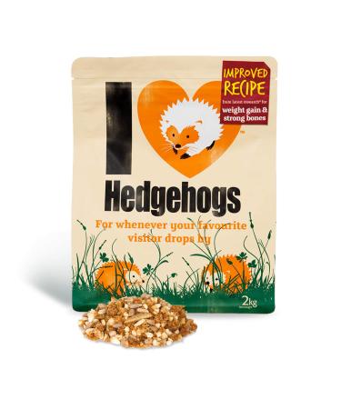 Hedgehog Food Semi Moist 2kg - Jacobi Jayne I Love Hedgehogs - Tasty Rich and Healthy Nutritious Food for your Garden Adults & Baby Hedgehogs Bones and Teeth Original 2Kg