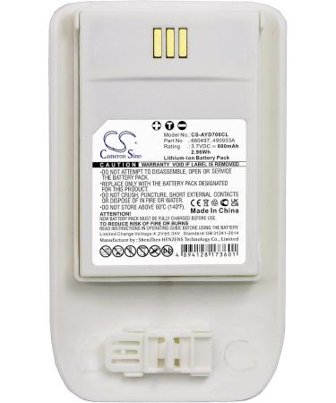 Replacement Battery for Ascom D63 DECT 3735 DH7 - 800mAh/3.7V | International Shipping Available - Buy Online on SooperMarket.com