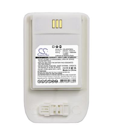 Cameron Sino New Battery for Ascom D63 DECT 3735 DH7 Part Number:490933A 660497 (800mAh / 2.96Wh)