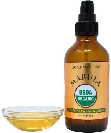 Organic Marula Oil 4oz/120ml - USDA Certified - Cold Pressed, Unrefined, Virgin - 100% Pure Natural Vegan - for Face, Body, Hair, Nails - Skin Care Essential - Buy Online on SooperMarket.com