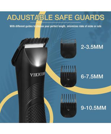 VIKICON Electric Ball Shaver for Men - Ceramic Blade Groomer, IPX7 Waterproof, USB Type-C Charging - Buy Online on SooperMarket.com
